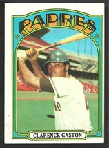 San Diego Padres Clarenece Gaston 1972 Topps Baseball Card #431 vg/ex - $0.99