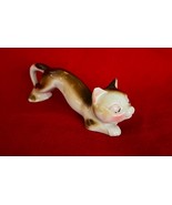 Vintage Japan Cat Figurine w Long Arching Back 5&quot; Porcelain Mid Century ... - $187.97 MXN