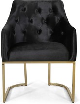 With Velvet Cushions, A U-Shaped Base, And A Black And Gold Finish, The - £217.60 GBP