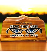 Vtg Souvenir Catskill Mountains New York Novelty Eye Glass Holder Wooden - $473.51 MXN