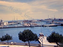 1961 Palma de Mallorca Docks Boats Harbor Spain Kodachrome 35mm Slide - £4.27 GBP