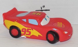 Disney Cars Lightning McQueen 3&quot; Rubber Figure Cake Topper - £7.67 GBP