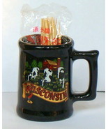 Wisconsin Toothpick Holder Miniature Stein + Toothpicks Souvenir Dairy C... - £7.13 GBP