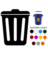 Trash Label Vinyl Decal Die Cut Waterproof Sticker Garbage Recycle Waste... - $2.96+