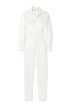 Citizens of Humanity Marta in Idyll Ivory Cotton Relaxed Denim Jumpsuit XS - £97.11 GBP