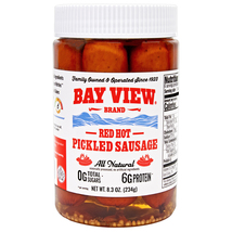 Bay View Packing 4 Pack of Smoked Pickled Sausage - $54.95