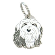 Personalized, Stainless Steel, dog name ID tag, Bearded collie - £16.11 GBP+