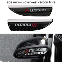 Brand New 2PCS Universal Mazda Carbon Fiber Rear View Side Mirror Visor Shade Ra - £11.99 GBP