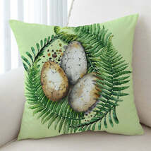 Fern and Dinosaur Eggs Cushion Cover - $12.90