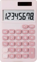 Meyaus Solar Dual Power Calculator Mini Portable Hand-Held 8 Digit Large... - $42.98