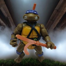 1988 Playmates TMNT Hard Head Donatello Vintage Ninja Turtles w/ Weapons - £17.56 GBP