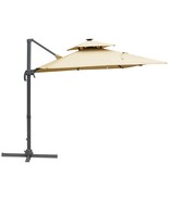 10ft Patio Umbrella w/ Solar Lights - $487.99