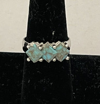 Sarah Coventry Faux Turquoise Ring Size 7.5 - £15.62 GBP