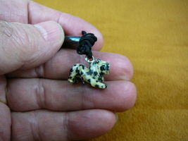 (an-lion-5) LION BLACK WHITE carving Pendant NECKLACE FIGURINE gem - $8.00