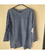 croft and barrow womens sweater light blue size pxl - $23.01 CAD