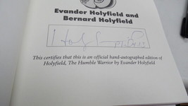 Evander Holyfield Signed 1996 Humble Warrior Hardback Book JSA - £118.69 GBP