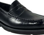 ROCKPORT DAILY RITUAL PENNY MEN&#39;S BLACK LEATHER  PENNY LOAFER SHOES, V82323 - £80.17 GBP