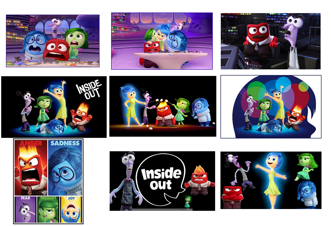 9 Inside Out Stickers, Birthday Party Favors, Labels - $11.99