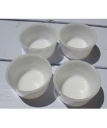 Lot of 3 Vintage GLASBAKE Milk Glass Custard Cups Ramekins Dessert Dishe... - £10.19 GBP