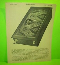 Pinball Machine AD Rainbo Keeney &amp; Sons Marketplace Magazine Table Top G... - £20.10 GBP