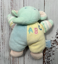 Eden Elephant ABC Plush Lovey Pastel Colors Rattle Toy 7” Vintage Stuffed - $17.09