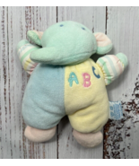 Eden Elephant ABC Plush Lovey Pastel Colors Rattle Toy 7” Vintage Stuffed