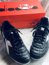 Diadora Men&#39;s Capitano MD VS Outdoor Soccer Shoes Size 11.5. Black/White. - $168.18