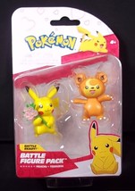 POKEMON Battle figure Pikachu &amp; Teddiursa 2 pack NEW - $11.35