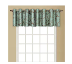 Window Valance Set 54 x 18 Circle Pattern Eclipse Grommets - $39.58