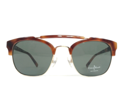 Cole Haan Sunglasses CH696 Honey Tortoise Laminate Gold Square w/ Green Lenses - $59.39