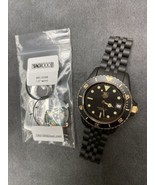  Serviced Vintage TAG HEUER 1000 980.029 Black Gold  844 Monnin S&G Dive Watch - $899.99