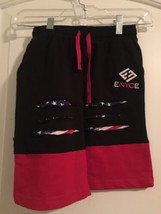 Enyce New York Boys Red White Blue Jogger Shorts Destroyed Distressed Si... - $49.47