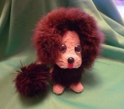 Vintage handmade toy LION with bobble head for boys girls home Decor 1980s - £15.43 GBP