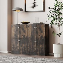 Slim Narrow Retro Shoe Cabinet with 4 Drawers for Entryway - $2,584.44 MXN