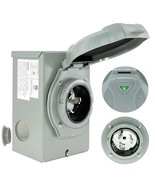 Miady 50 Amp Generator Power Inlet Box, Nema 3R Power Inlet Box,, Etl Li... - €50,82 EUR