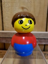 Lego Primo Vintage Duplo People Figure Boy Red Blue Retired Vintage Collectible - £14.70 GBP