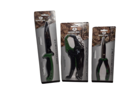Mossy Oak Fishing Set, Fillet Knife 4.5&quot;, Pliers,  &amp; 8&quot; Fish Grip - £16.74 GBP