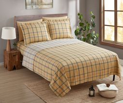 Twin Burberry Taupe 6pc Bed Sheet Set Hotel Luxury Deep Pocket - $51.98
