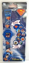 NEW DC Comics SUPERMAN Kids Projection Watch Projects 10 Pictures (New battery) - £9.45 GBP