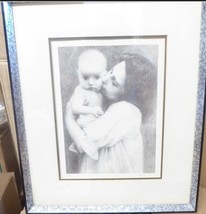 Vintage Original Signed Lithograph by Jennie Tomao “MOTHER and CHILD- 11... - $200.00