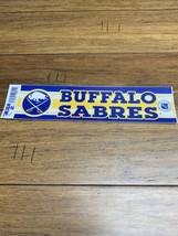 Vintage Buffalo Sabres 1990’s Hockey Bumper Sticker Official NHL  Decal JD - £4.67 GBP