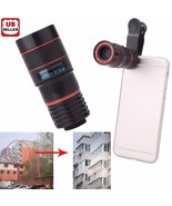 Universal 8X Zoom Lens Optical Clip Telephoto Telescope Cell Phone Camer... - €17,42 EUR