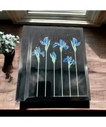 Otagiri Laquer Blue Iris Vintage Collectible Photo Album Japan Flowers - $513.87 MXN