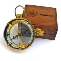 Spencer London 1905 Dual Side Compass with Brass Bezel, Antique Brass Finish, 7. - $34.29