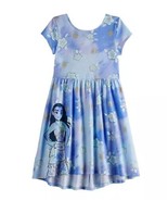Disney&#39;s Moana Girls 4-12 Print Skater Dress Sz 8 Blue  Limited Edition - £13.30 GBP