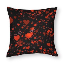 Mondxflaur Hearts Pillow Case Covers for Sofas Couches Polyester Decorative Home - £8.69 GBP+