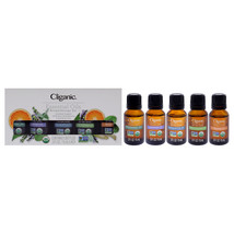 Organic Aromatherapy Set by Cliganic for Unisex - 5 Pc 0.5oz Oil - Peppe... - $460.88 MXN