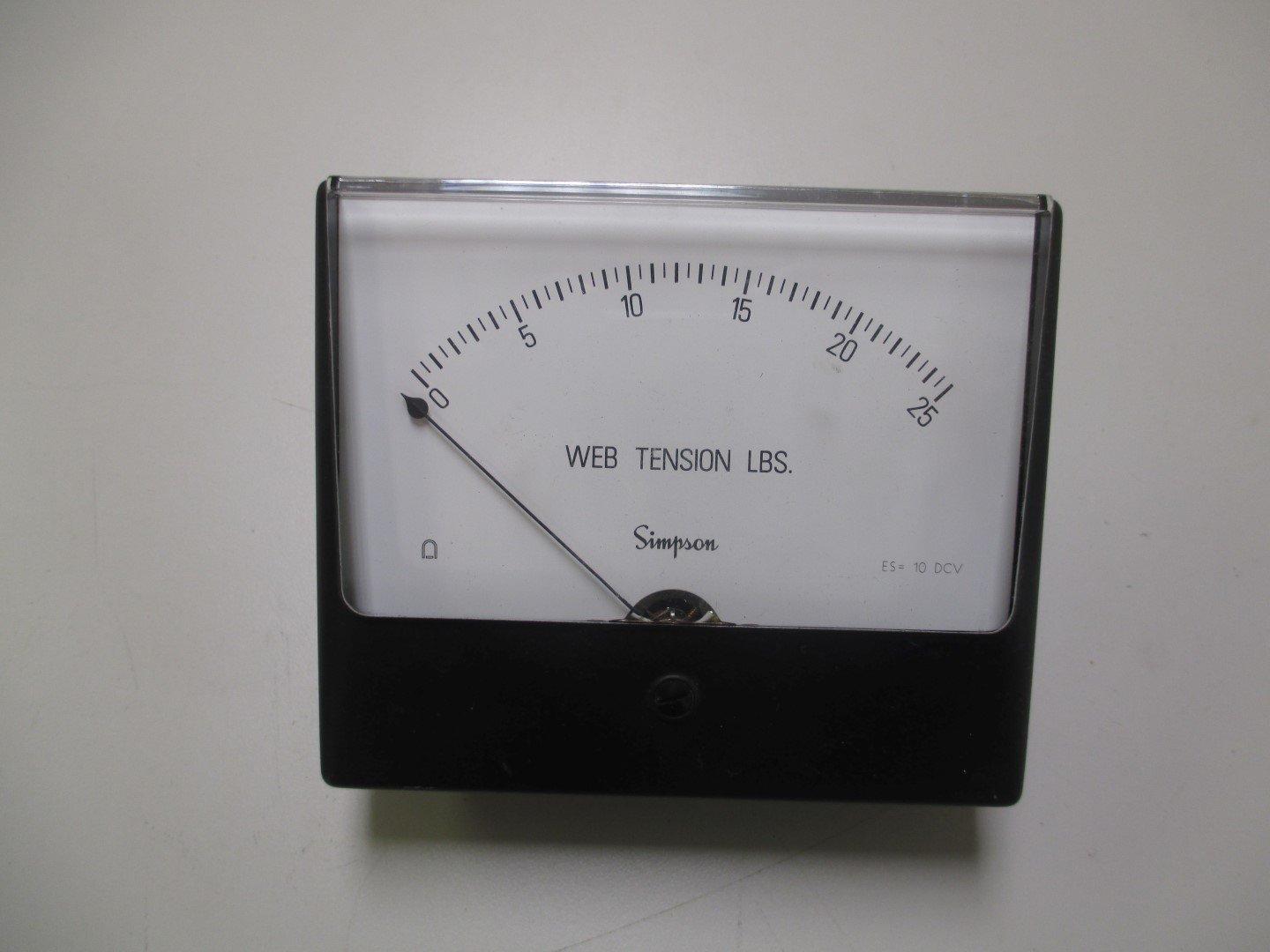  Simpson Electic Co. N06402 WEB Tension Gauge 0-25 pounds  - $15.90