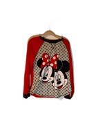 NWT Cozycore Disney Red, Black &amp; White Mickey &amp; Minnie Plush Pajama Top ... - $15.99