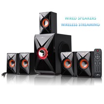 beFree 5.1 Ch Surround Sound Speaker System BFS-420 w Warranty Remote Bl... - $67.72